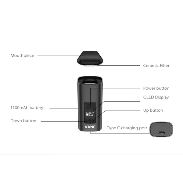 Yocan Vane Portable Dry Herb Vaporizer